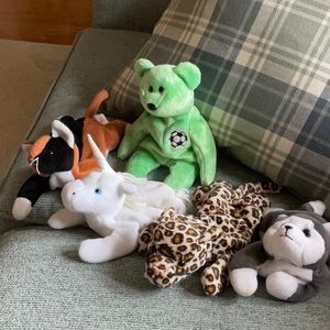 Five (5) Beanie Babies